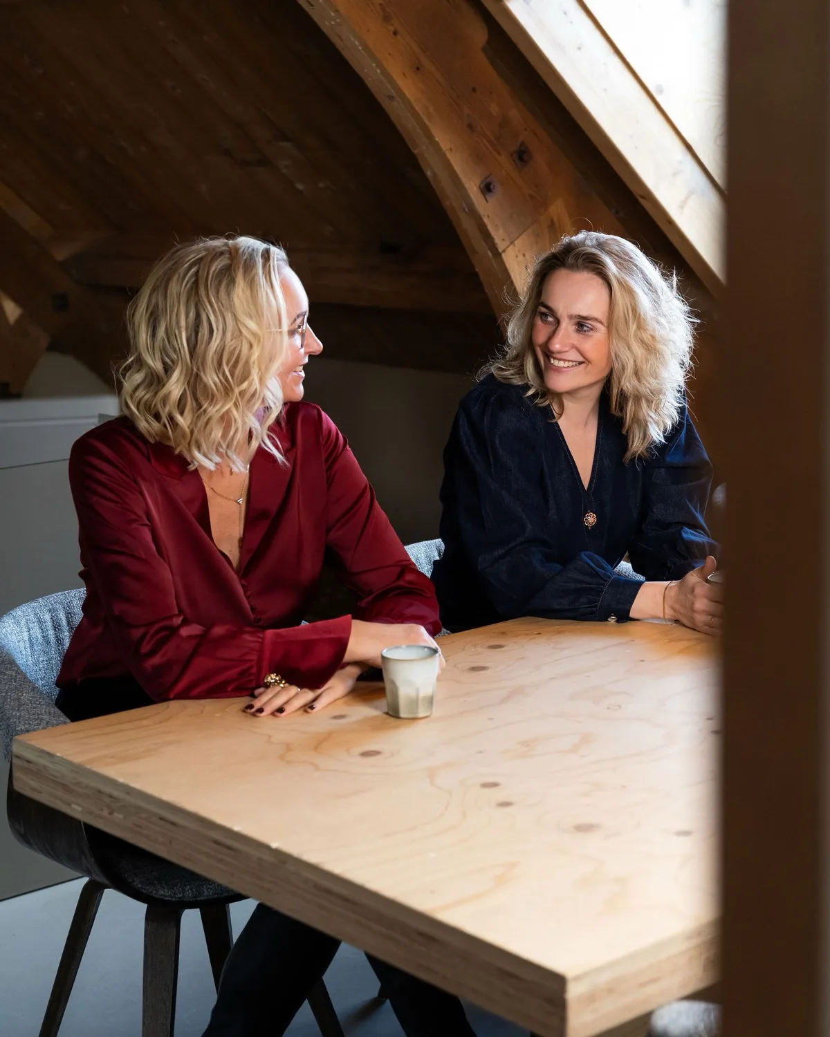 Klaske en Margriet in gesprek